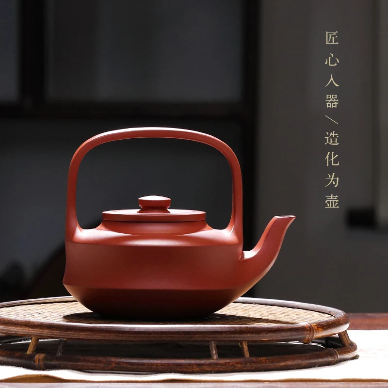 

★Yixing pure handmade purple clay teapot raw ore bottom trough Qing famous Teapot Tea Set Jingzhou beam