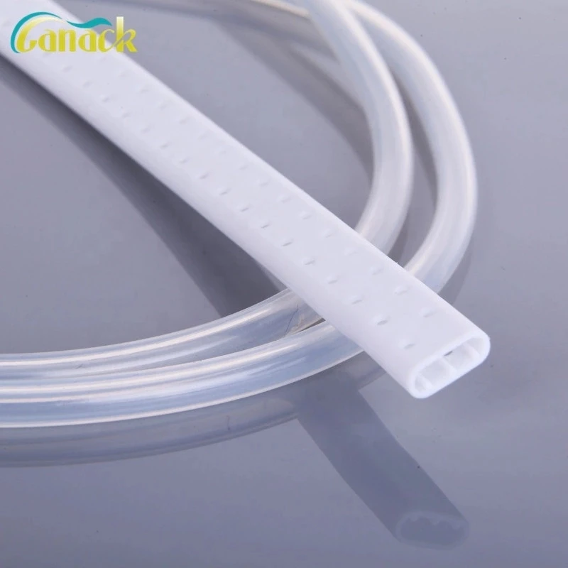 Medical Silicone Perforated Flat Drain Tube Surgical Supplies For Fluids Suction And Collection Fluted Shape Drainage Tube