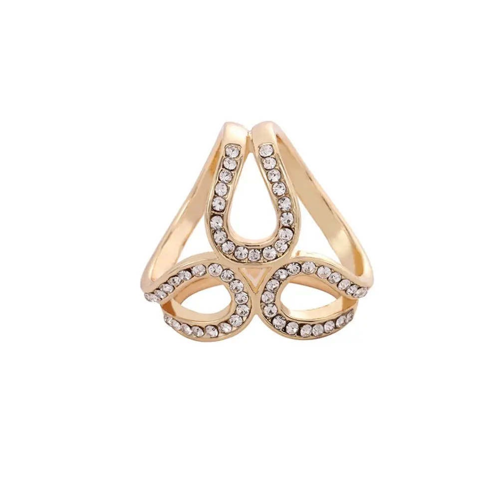 

Gift Trendy For Girls Fashion Jewelry Hollow Crystal Korean Brooch Pins Shawl Clip Women Scarf Buckle Scarf Ring