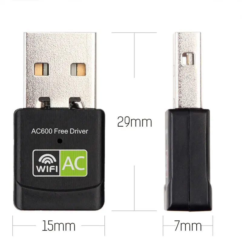 Free Driver WIfi Adapter 600 Mbps Dual Band 2.4GHz&5GHz USB2.0 Wi-fi Network Card Wifi Dongle 802.11n/g/a/ac RTL8811CU Win7/8/10