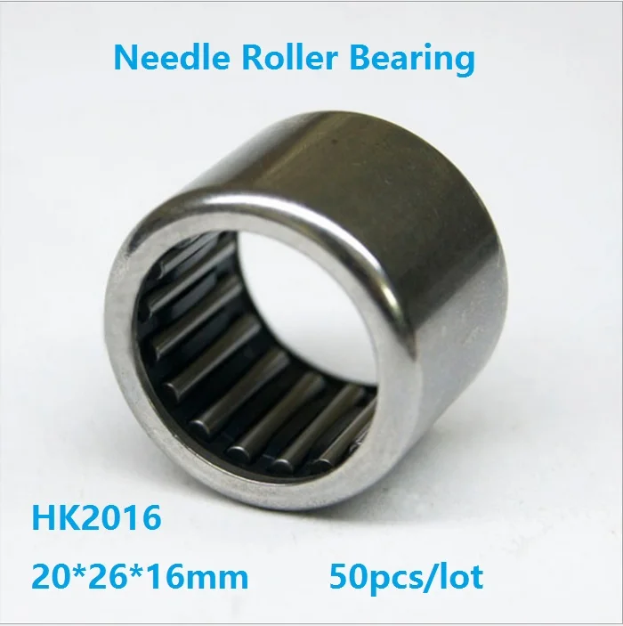 50pcs/lot HK2016 HK202616  20×26×16 mm Drawn Cup Type Needle Roller Bearing High quality 20*26*16 mm