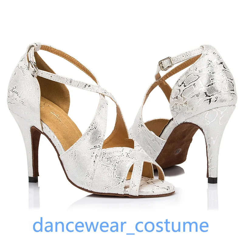 Nuove donne ragazze festa sala da ballo latino tango scarpe da ballo rumba jazz competizione pratica danza sandali con tacco scarpe con suola in morbida pelle scamosciata