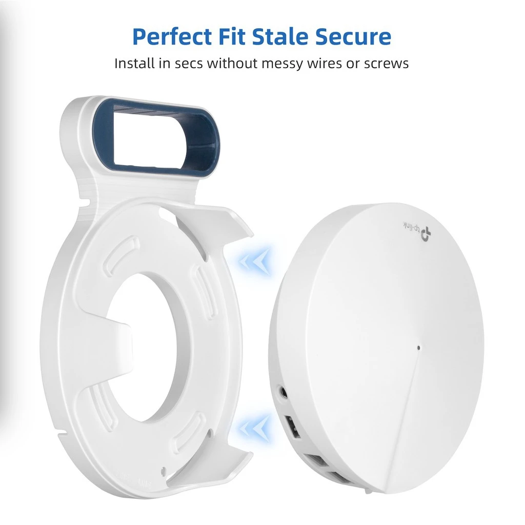 STANSTAR Wall Mount for TP-Link Deco M9 Plus Whole Home Mesh WiFi System, Sturdy Bracket Holder , Without Messy Wires