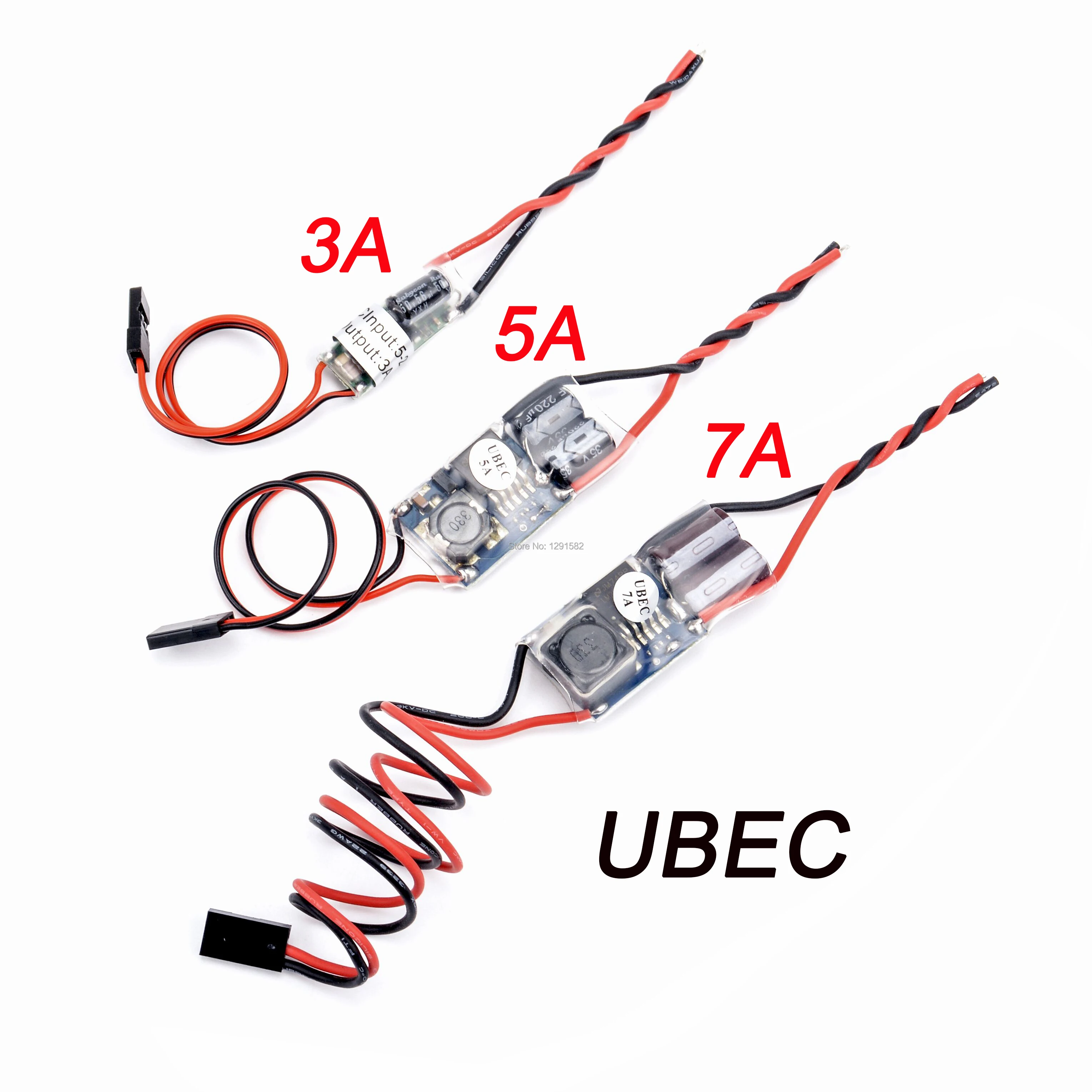 FPV RC 5V / 3A/5A/7A UBEC BEC 5V 3A 5A 7A Lowest RF Noise BEC Full Shielding Antijamming Switching Regulator