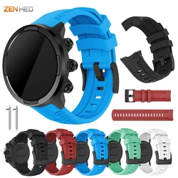 24mm Silicone Strap For Suunot 9 D5 Replacemet Watch Band for Suunto Spartan Sport Wrist HR