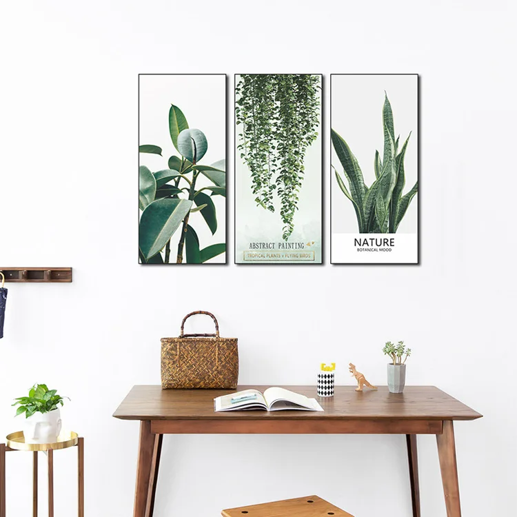 Tropische Grünpflanzen Wandaufkleber Wohnzimmer Sofa Hintergrund Dekoration Aufkleber Heim Verschönerung Schlafzimmer Selbstklebende Tapete – Detail 4