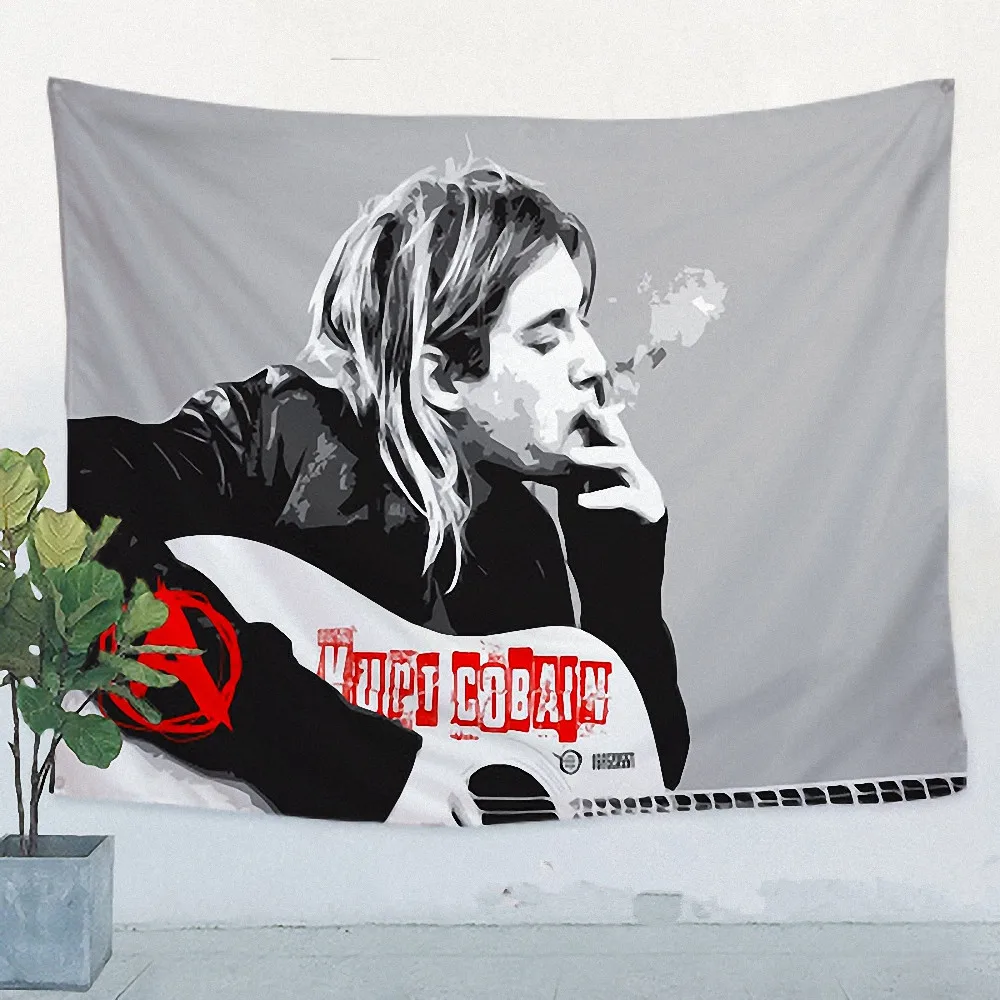 

Rock and Roll Band Singer Music Posters Hip Hop Reggae Print Art Canvas Banner Four-hole Flag Background Wall Hanging Home Decor