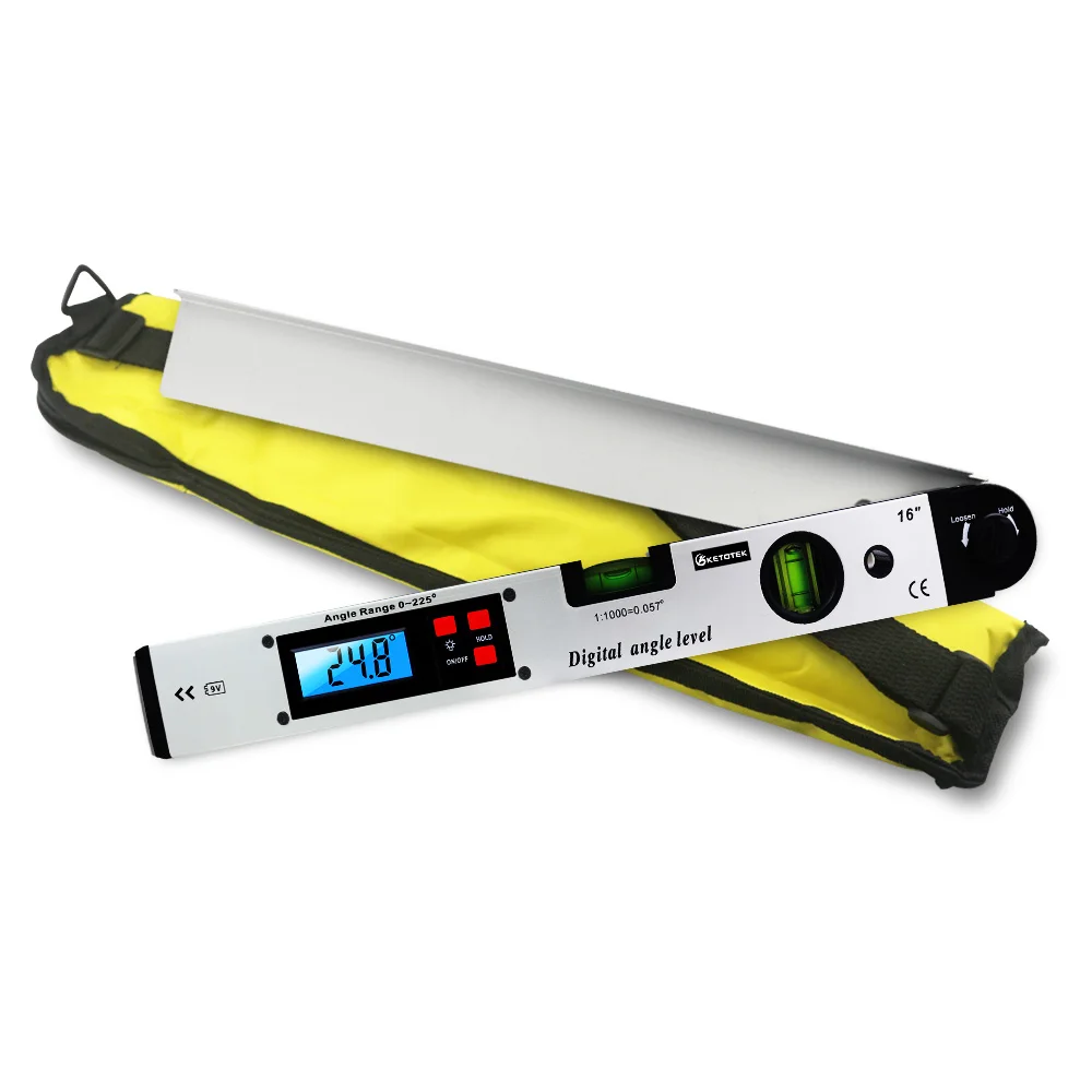 0-225 degree Digital Angle Level Meter Gauge 400mm 16inch Electronic Protractor free shipping