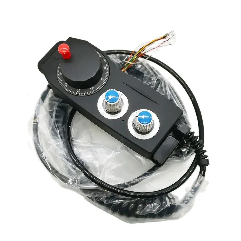 

Electronic 6-axis Hand Wheel handheld Encoder 25ppr 100ppr Manual Pulse Generator MPG for Siemens Fanuc Mitsubishi