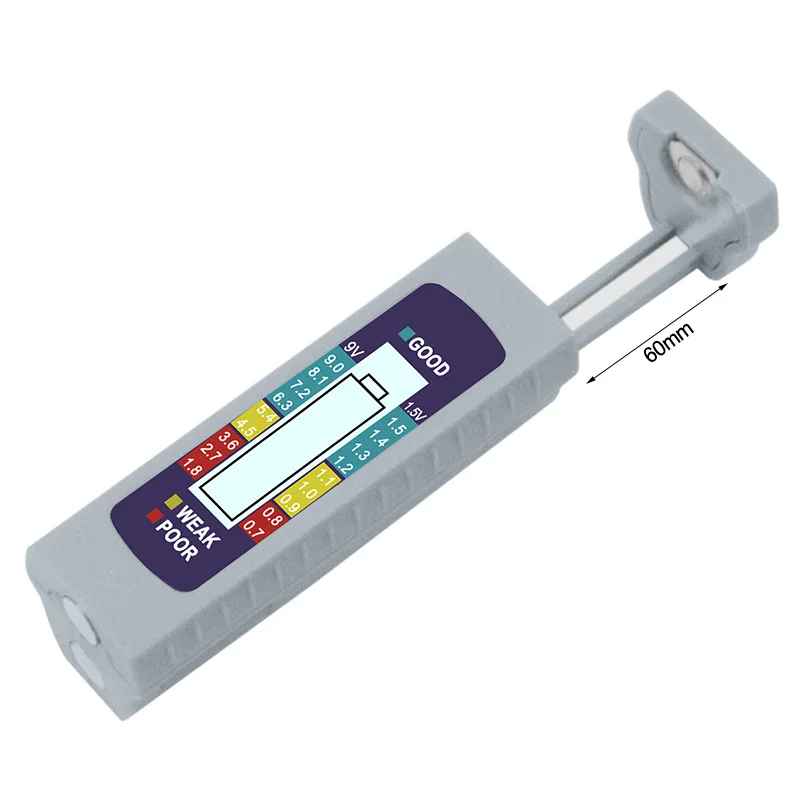 Imagem -03 - Digital Bateria Capacitância Ferramenta de Diagnóstico Testador de Bateria Verificação de Exibição Lcd Aaa aa Célula Botão Testador Universal