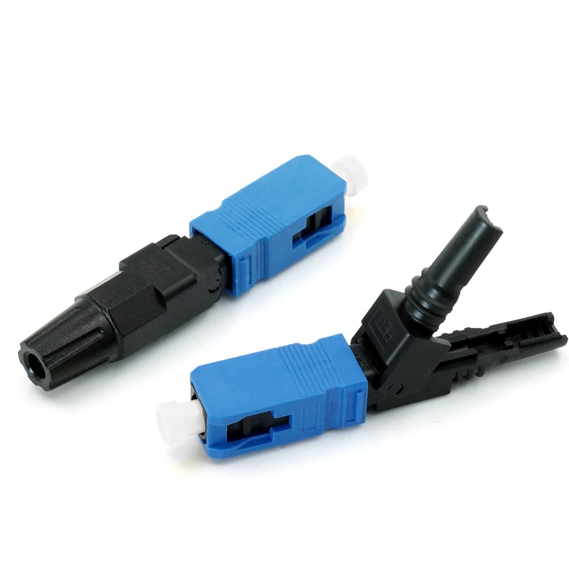 

100PCS FTTH SC UPC Single-Mode SC Fiber Quick Connector FTTH Fiber Optic Fast Connector SC Connector