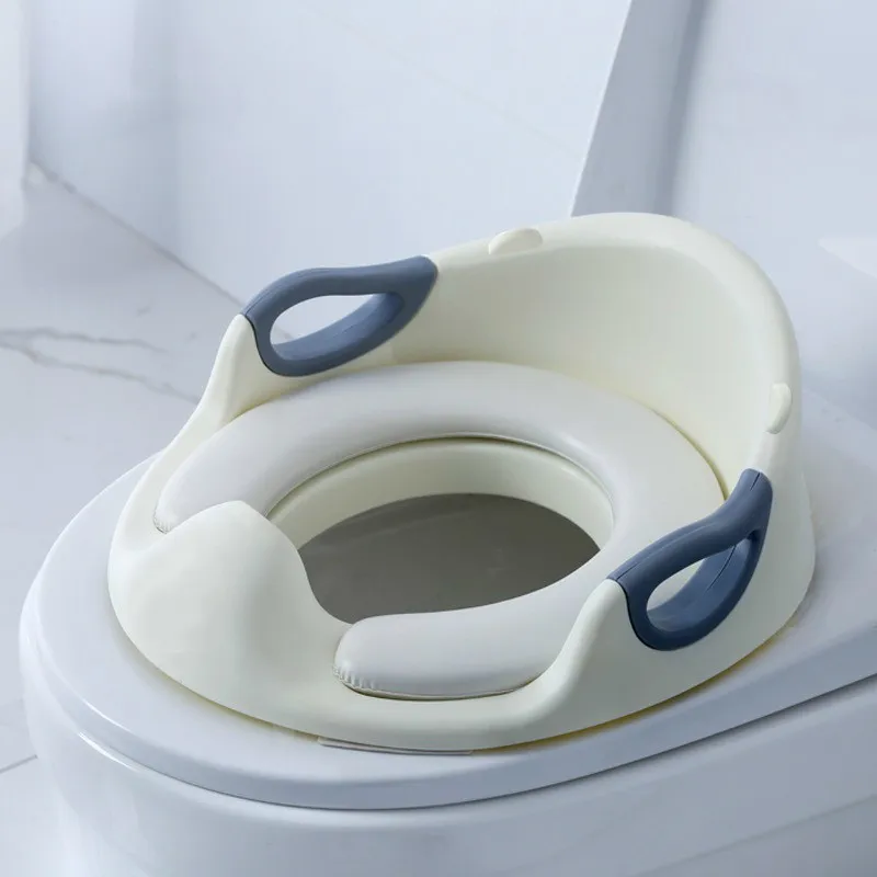 Baby Potty Toilet Training Seat Convenient Detachable Baby Loo Safety Non-slip Toilet Accessories with Armrests for Kids 1-7 Age