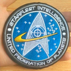 DIY Star Embroidery Patch 9 3/4 Trek Iron On Clothing On Patches Stripe Applique Patch College Badges Stickers For Jacket