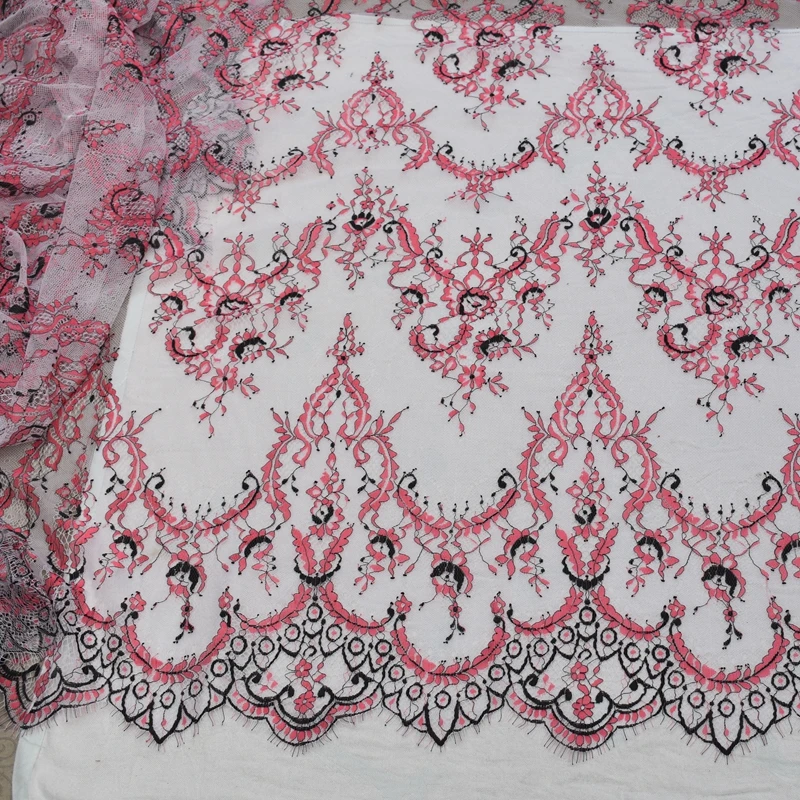 2022 NEW arrival eyelash french dress lace fabric elegant design! chantilly lace European style lace