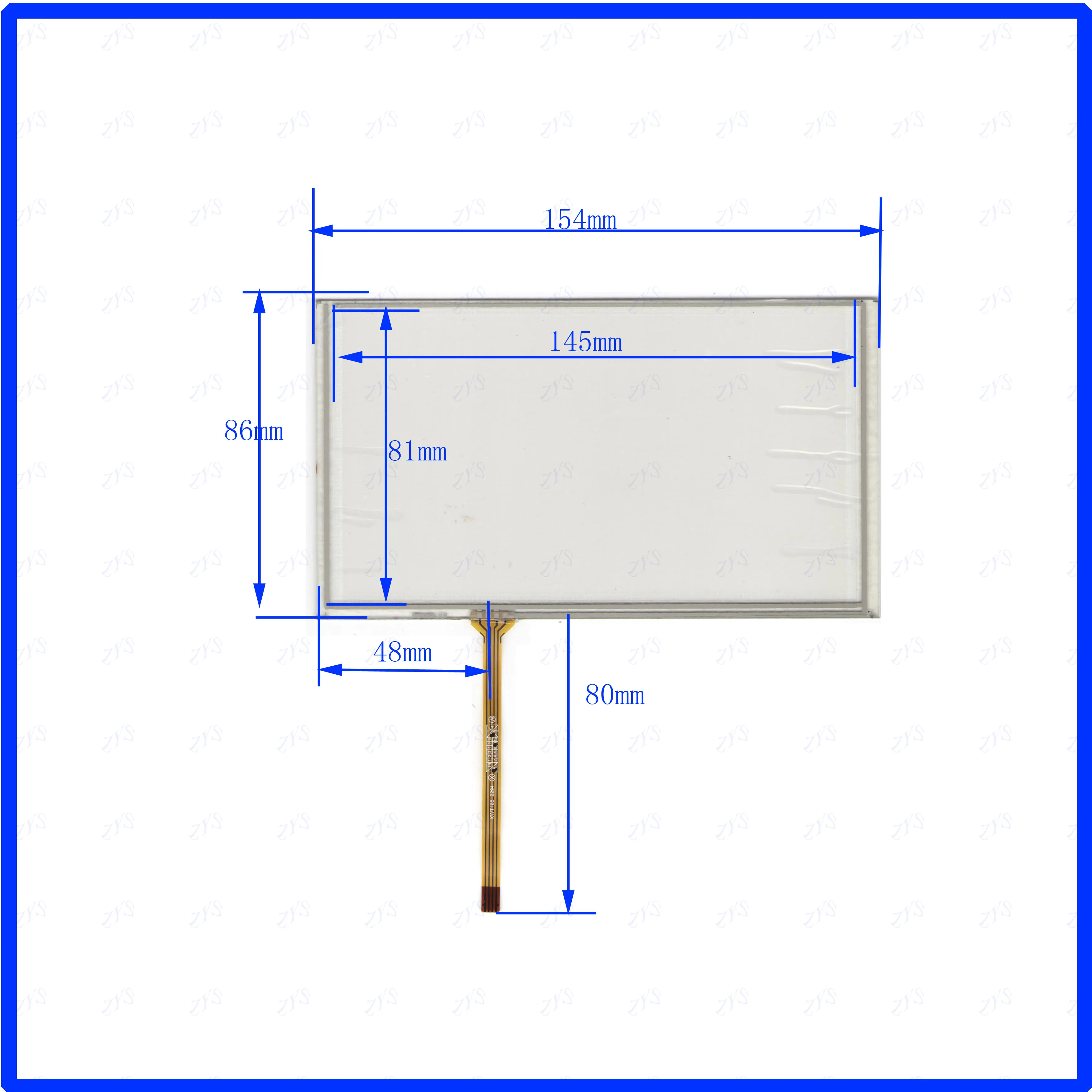 ZhiYuSun   XWT1850  155*88mm 6.2inch  4lines resistance screen  this is compatible blass suitable 155*88