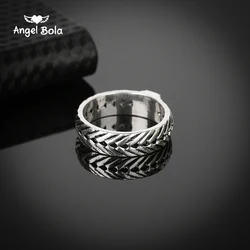 Hot Sale Ring for Men Male Ancient Silver color Chain Retro Style Gothic Viking Eternity Biker Buddha Rings Jewelry Fingdings