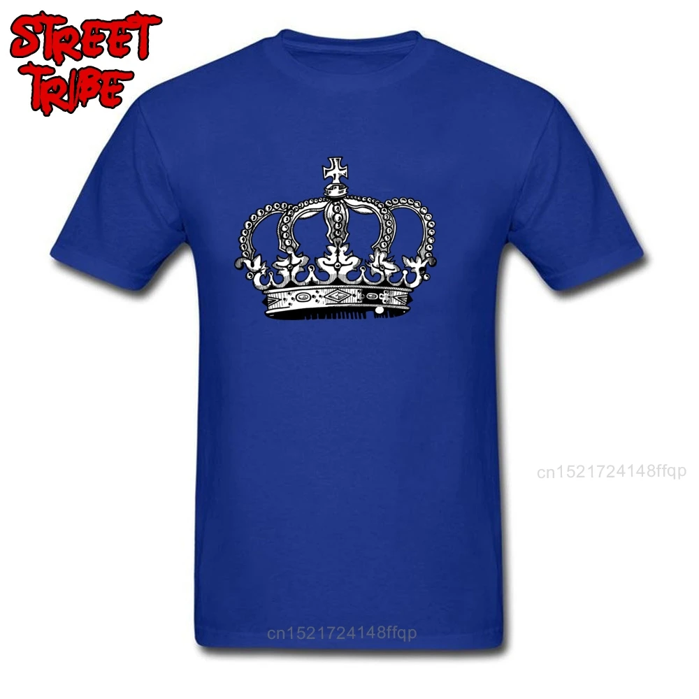 MY CROWN ROYALTY Tee Shirt Men Black T-shirt Brand Funky Tshirt Custom Company Cotton Clothes Hip Hop Tops Drop Shipping