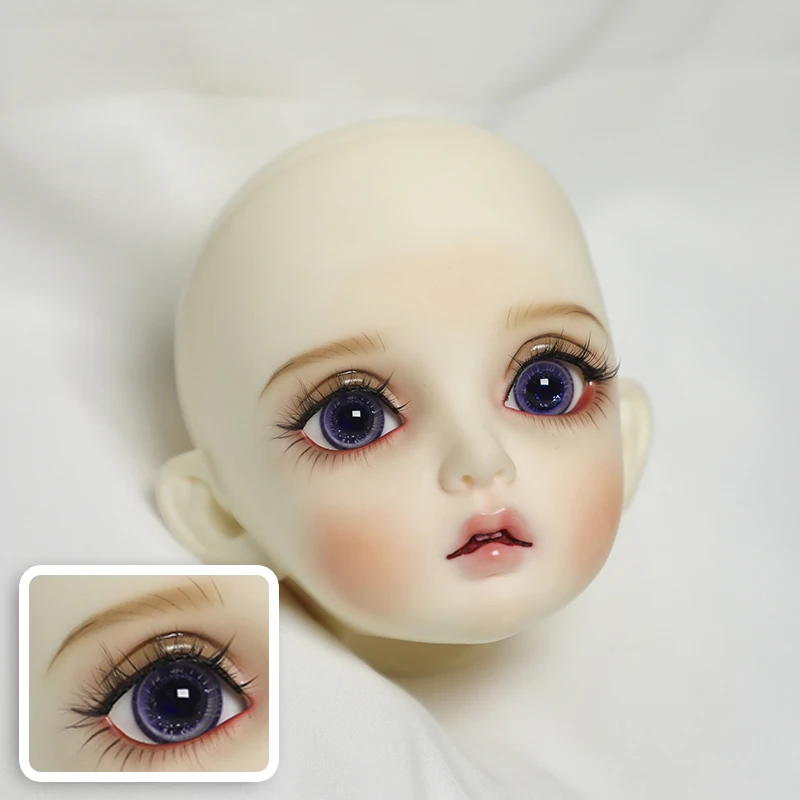 BJD doll accessories are suitable for 14mm 16mm simulation flash pupil dream purple glass eyes doll accessories