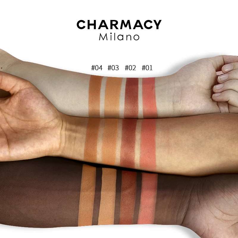 CHARMACY Peach Hohe Qualität Professionelle Gesicht Power Koreanische Nude Make-Up Erröten Monochrome Pallete Rouge Matte Kosmetik Frauen