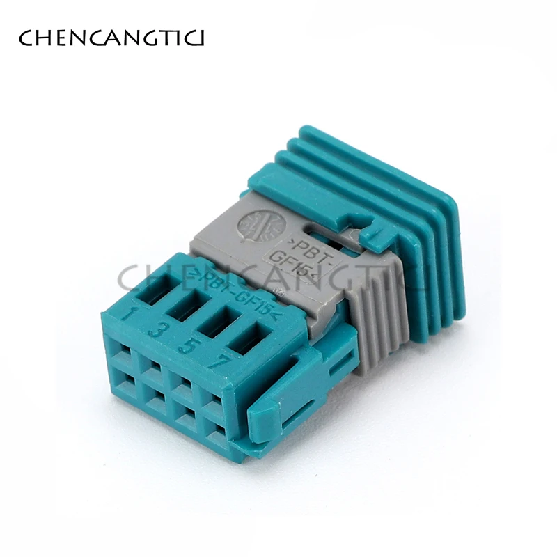 1-50 Sets 8 Pin 0.6MM Automobile Reverse Motor Wire Plug Rearview Mirror Motor Cable Socket For VW 9-965382-2