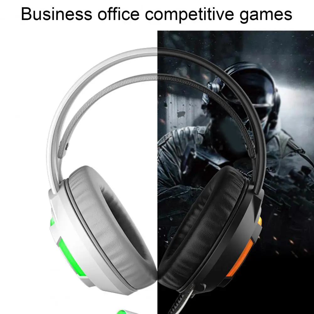 AJAZZ-auriculares con sonido envolvente 3,5 para videojuegos, cascos portátiles, de larga duración, para escritorio, 7,1mm