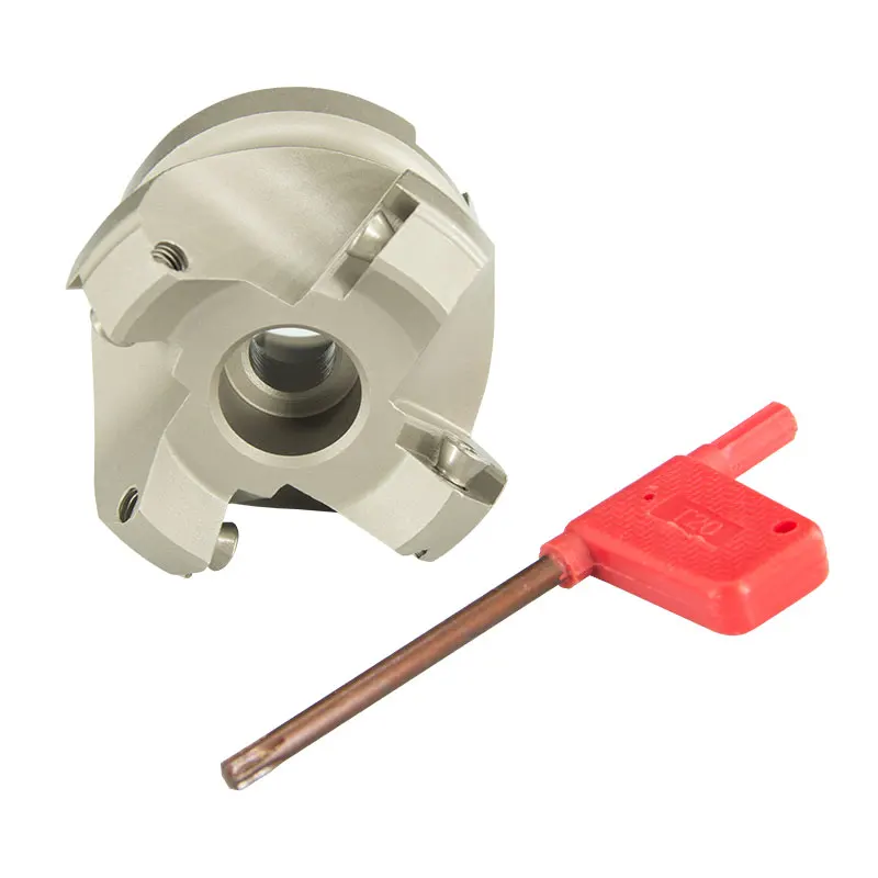 Imagem -02 - Adaptador do Corte do Grau Inserção Contínua Indexável do Carboneto Máquina do Torno do Cnc Cabeça de Trituração da Cara Sekt1204 50 mm 63 mm 80 mm 100 mm Km12 45