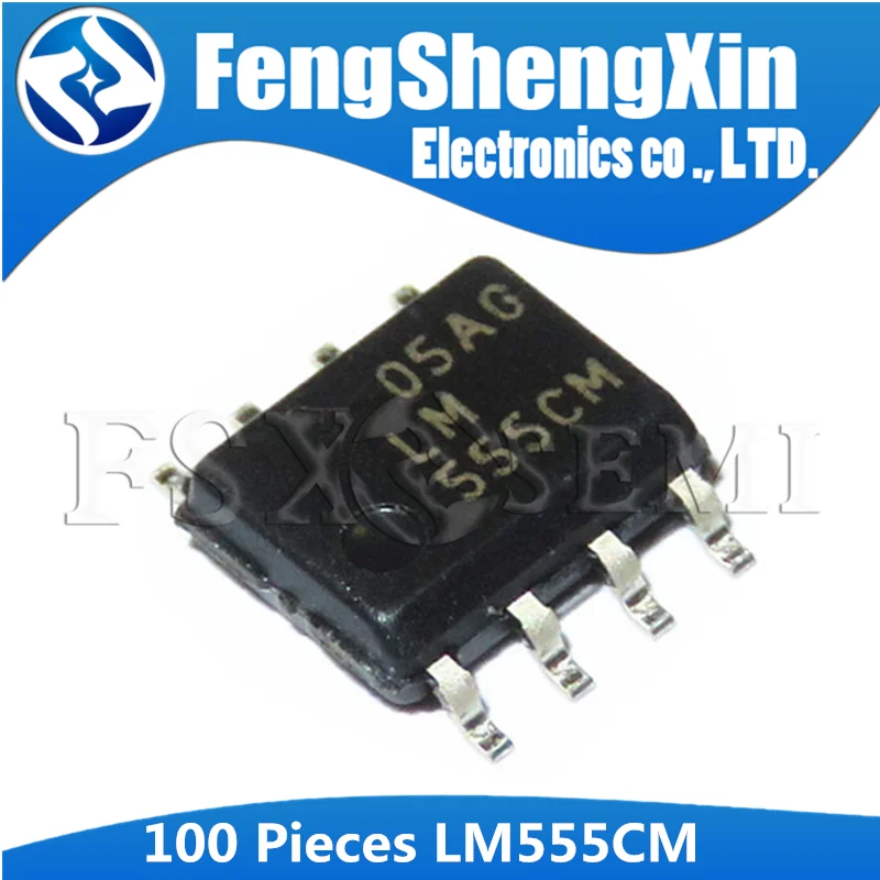 100pcs LM555CM SOP8 LM555 SOP 555M LM555CMX SOP-8 SMD Single Timer IC