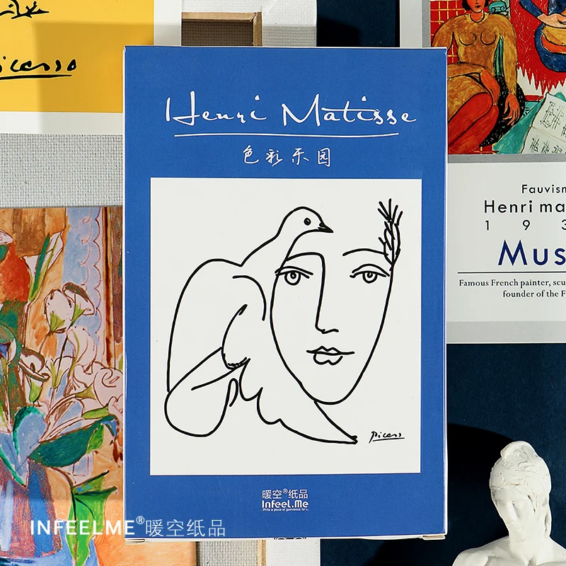 30 Pcs/Set Henri Matisse Retro Oil Painting Postcard Color Paradise Greeting Cards Message Card Xmas and New Year Gift