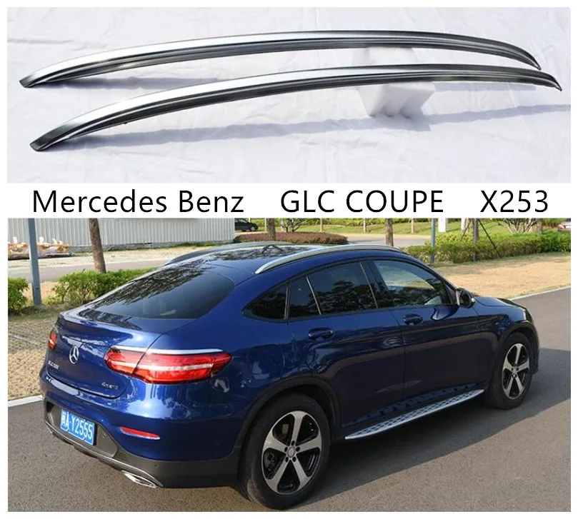 Roof Rack For Mercedes Benz GLC COUPE X253 2018-2021 Aluminum Alloy Rails Bar Luggage Carrier Bars top bar Racks Rail Boxes