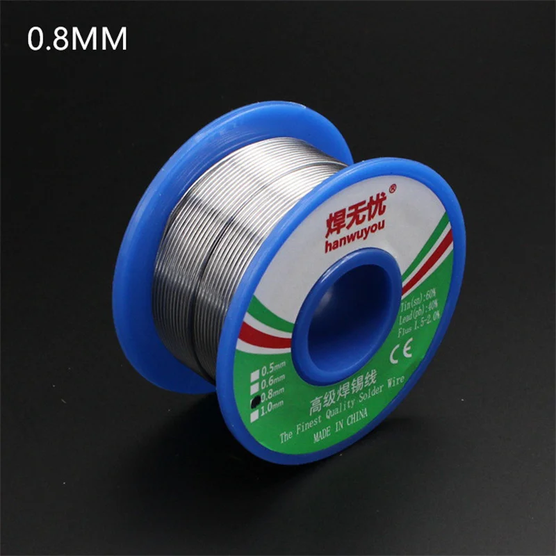 60/40 Solder Wire Rosin Core Tin Solder Wire Soldering Welding Flux 1.5-2.0% Iron Wire Reel 50g 0.5mm 0.6mm 0.8mm1.0mm