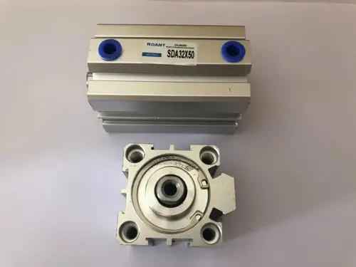 Imagen 2 del producto Cilindro de pistón neumático de aire compacto, cilindro hembra de 32mm de carrera, 5/10/20/25/30/40/50/55/60/65/100mm, SDA32