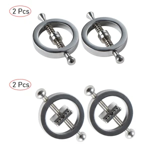 Piercing Nippelschutz, 2 Teile, Ringe, Kreisklemmen, Nagelplatte, Brustbuster mit innerem Gipfel, sexy, Körper, Brust, Schmuck, vorhanden 6 Hauptnippel Clip -Verkauf - №4