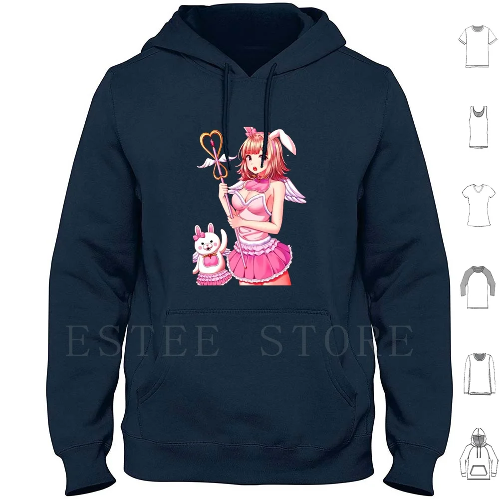 Enoshima Junko Sticker Hoodie Long Sleeve Monokuma Monomi Dangan Ronpa Monokuma Monokuma Monokuma Monokuma Monokuma