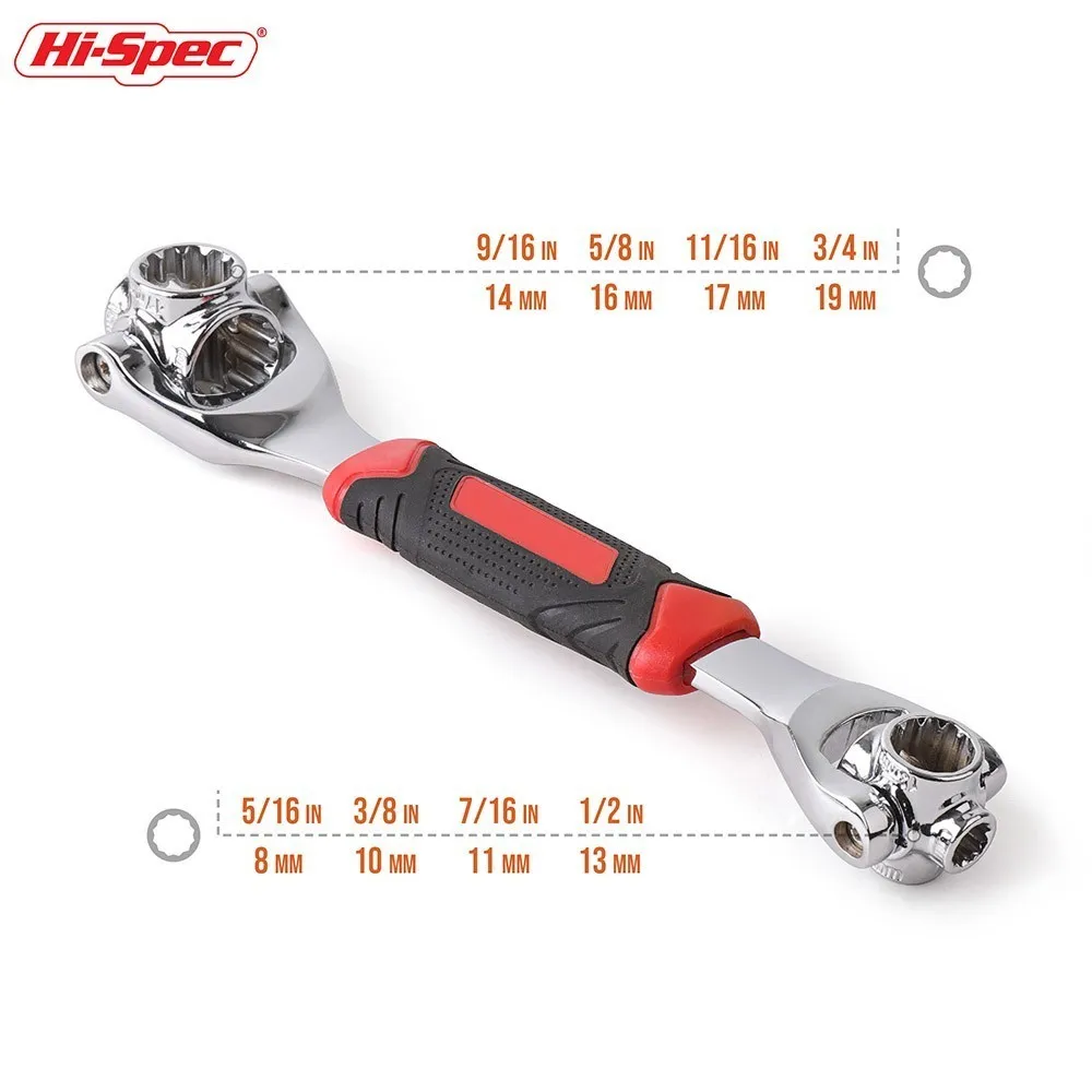 Hi-Spec 48 in 1 Torque Wrench Multitools Tiger Key Tiger Wrench Tool Universal Key Socket Spanner Torquimetro Anahtar Takimlari