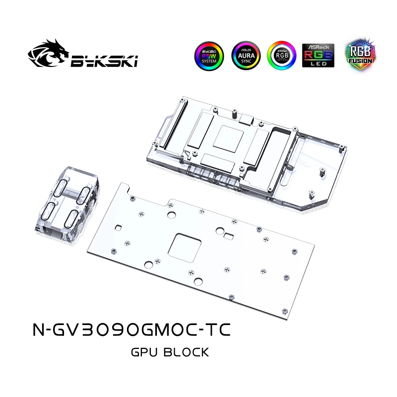 Imagem -04 - Bykski-pc Water Cooler Block Gpu N-gv3090gmoc-tc Gigabyte Rtx 3080 Gaming oc 3x 10g 3090 Eagle oc Turbo