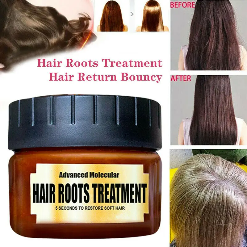 Women Hair Roots Treatment Return Bouncy Restore Healthy Soft Hair Care Essence  Scalp Repair Nourishing Hair Detoxifying Mask