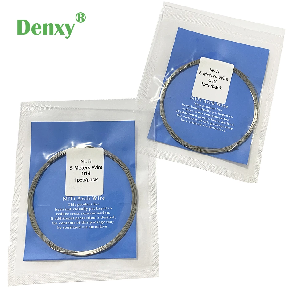 

Denxy 5 set NITI wires Straight 5 Dental 5 meters NITI wire Orthodontic Ligature wire Dental Brace Orthodontic Bracket