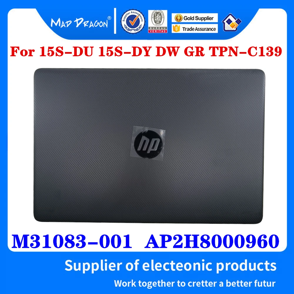 New Original M31083-001 AP2H8000960 For HP 15s-dy 15s-du 15-CS 15-DW 15-DR TPN-C139 Laptop LCD Top Cover Back Cover Dark gray