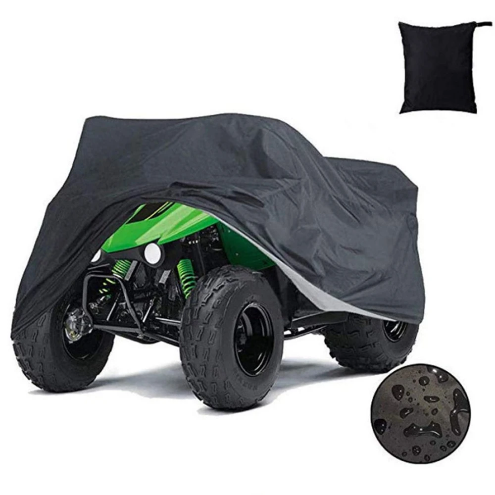 Universal Quad Bike ATV Cover 190T Waterproof Motorcycle Vehicle Scooter Motorbike Covers Black M L XL XXL XXXL