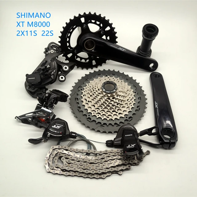 SHIMANO XT M8000 groupset kit 2X11 22S 22 Speed M8100 crankset MTB Mountain bike Derailleur Group set 170 175MM crank length AliExpress