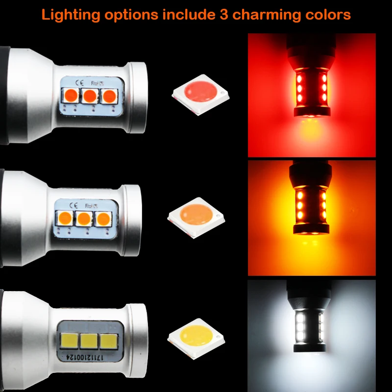 슈퍼 브라이트 에러 프리 T20 7440 W21W 7443 W21/5W LED 전구 라다 칼리나 그란타 베스타 DRL 주간 주행등 후진등