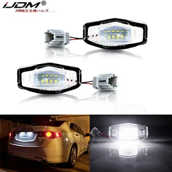 iJDM Xenon White OEM-Fit LED License Plate Light For Acura MDX RL TL TSX ILX For Honda Civic Accord Odyssey License Plate Light