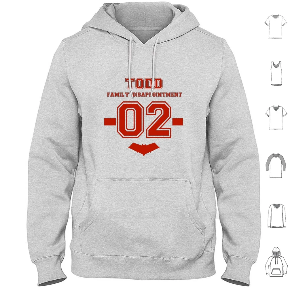 Todd-Family Disappointment Hoodie 6xl Cotton Big Size Jason Todd Red Hood