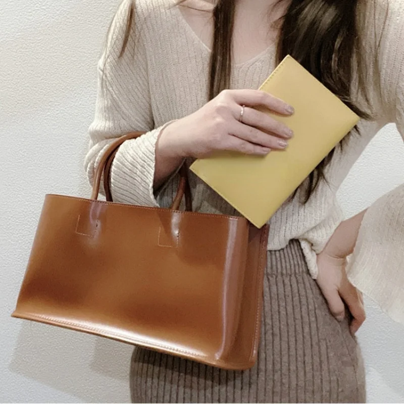 High Quality Women Luxury Handbags Large Capacity Female Simple Handbags Daily Casual Shopping Bags