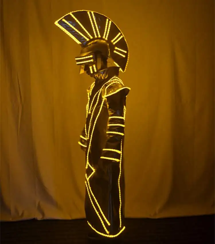 

future show Stage performance Luminous emperor costume nightclub bar music festival party KTV LED lighting dance costume