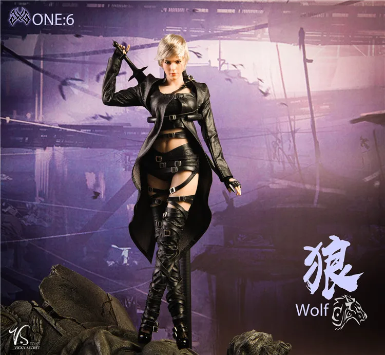 TOYS 1/6 Scale Female Assassin Killer Costume Set White Wolf W/Head 19XG47 For Collection