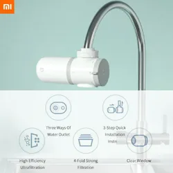 2020 stokta Xiaomi Mijia musluk su arıtma banyo su filtresi musluk mutfak