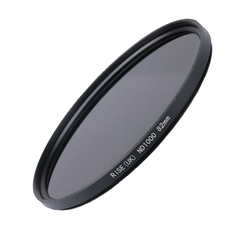 RISE(UK) Camera filter 82mm/95mm ND1000 10 Stop Fader Neutral Density Filter for Nikon Canon DSLR Lens ND Filter