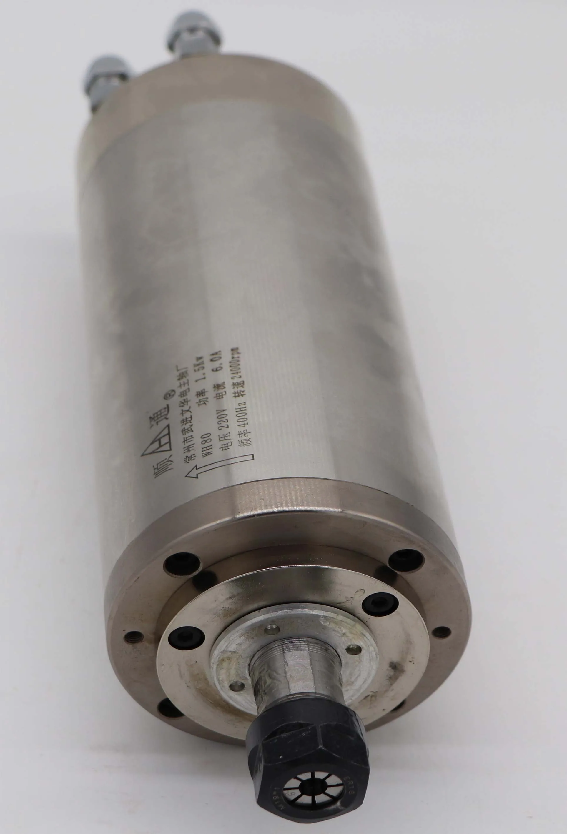 ER16 diameter 80mm 220V water cooling 1.5KW spindle with 4 pieces bearing for cnc machine