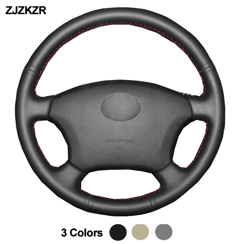 Samochód Auto kierownica pokrywa dla Toyota Land Cruiser Prado 120 2004-2009 Land Cruiser 1995-2007 Tacoma Hilux Volant 2005 2006